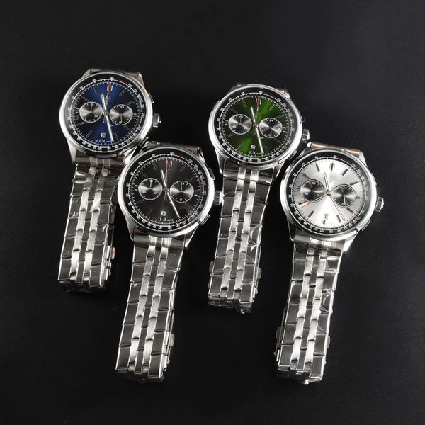 

men's r watch datejust 41mm five-pin quartz watch waterproof sports luxury watch, Slivery;brown