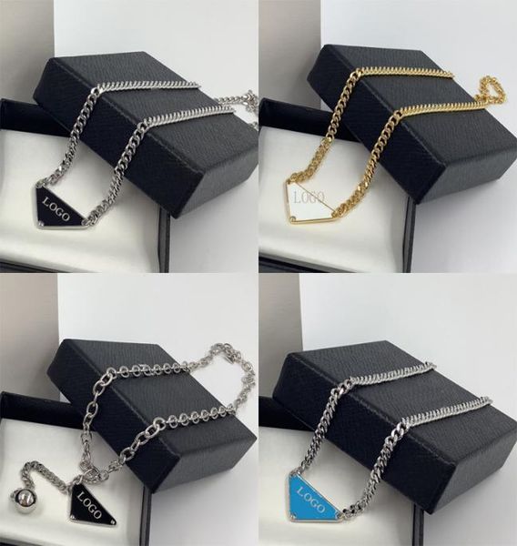 

2023 new p triangle necklaces for women luxury party fashion chain necklace jewelry designer holiday gift7449928, Silver