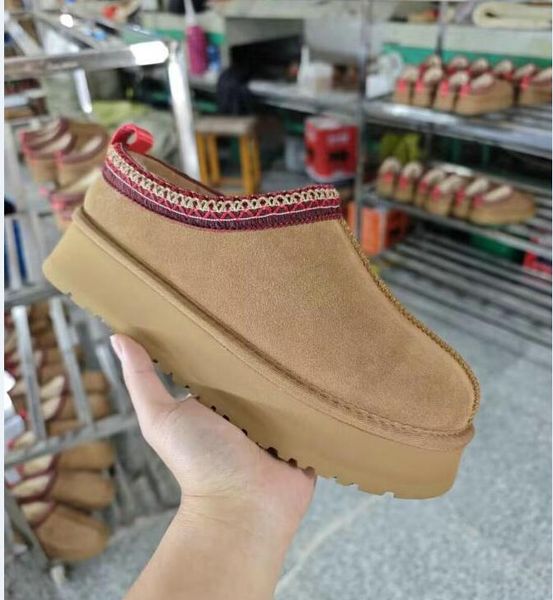 

designer women boots chestnut fur black sheepskin tazz mules woman ultra mini platform boot shoes suede upper comfort fall winter ankle boot