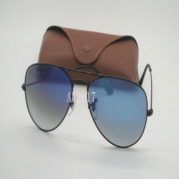 

gradient sunglasses metal sun glasses for mens womens gold frame brown glass lenses4414063, White;black
