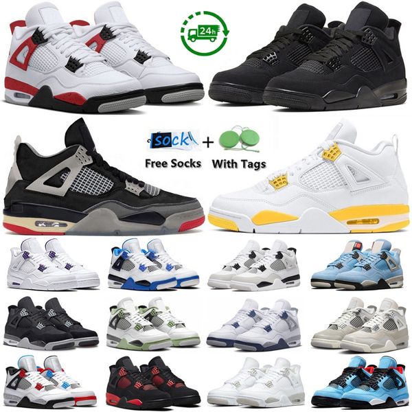 

4 basketball shoes pine green 4s for men women sneakers military black cat sail red cement thunder bred unc vivid sulfur frozen moments mens