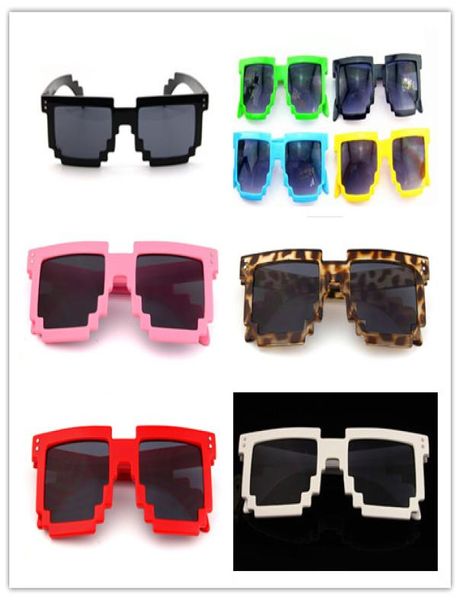 

eyeware vintage children glasses 8 bit pixel for boys and girls sunglasses vintage female male mosaic sun glasses kids uv4001758967, White;black