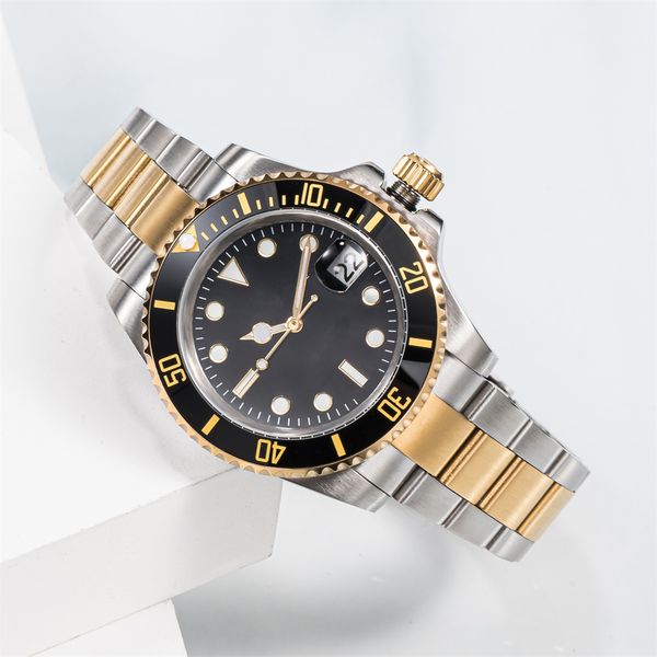 

Watch Designer Watch Mens Automatic Mechanical Ceramic Watch 41mm All Stainless Steel Glide Buckle Sapphire Super Bright Mens Watch, Gold