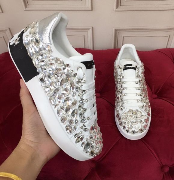 

classic style reds soles casual shoes sneaker genuine leather high sneakers shoes for women,mens brand flats men sports sakteboarding 030329, Black