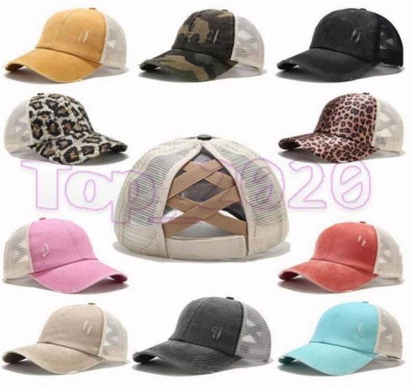 

14 colors ponytail baseball cap messy bun hats for women washed cotton snapback caps casual summer sun visor outdoor hat1539191, Blue;gray