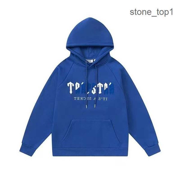 

trapstar tracksuits american high street style autumn and winter men's fashion brand casual warm couple hooded sweater cortiez trapstar, Black