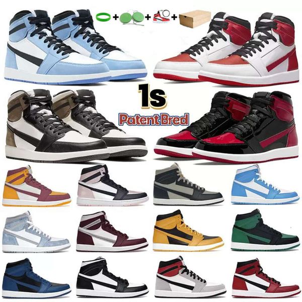 

jumpman 1 patent bred basketball shoes woman 1s high university blue brotherhood hyper royal bubble gum newstalgia chenille obsidian 85 geor