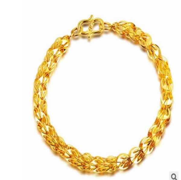 

6 pcs noble yellow gold filled women039s bracelet 168bcbb014844948, White