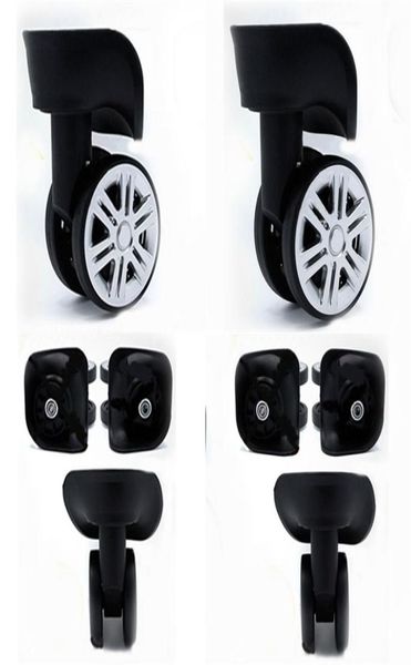 

1 pair diy replacement luggage wheels for suitcases repair hand spinner caster wheels parts trolley rubber trunk wheel black 220501273777