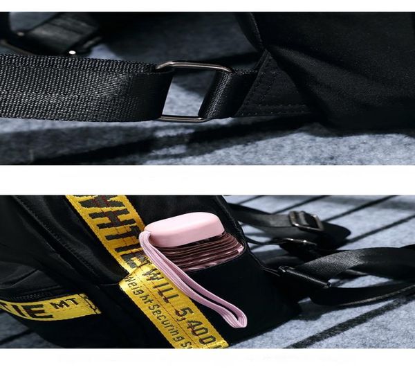 

fashion socket student travel casual bag boys girls fre off nylon usb white backpack charging shoulder lapdayback 2020 efhmn4337544