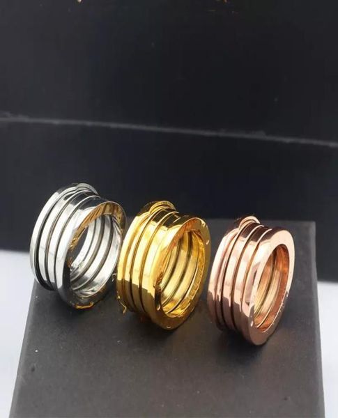 

whole men women classic design ring silverrose goldgold stainless steel spring rings jewelry wedding gift simple loop ring1164899, Silver