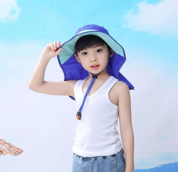 

outdoor hats spf 50 wide brim children sun hat kids bucket cap summer beach girls travel fashion cute casual232r4377990, Black;white