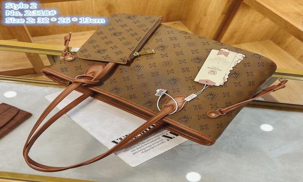

whole factory ladies shoulder bags 3 styles thickened printed leather handbag elegant twopiece fashion tote bag simple large 1277213
