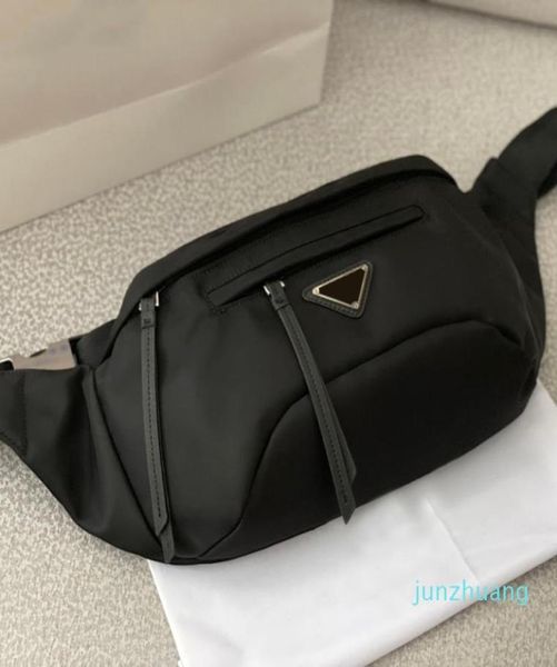 

designer womens fashion nylon waist bag men casual belt bags zipper chest fanny pack mens black bumbag leather crossbody sport fa4791631
