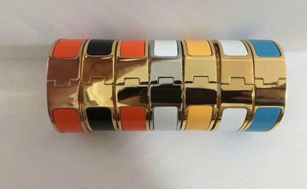 

fashion stainless steel bangle women men enamel jewelry rose gold silver letter bracelets love color bangles with ori4948039, Black
