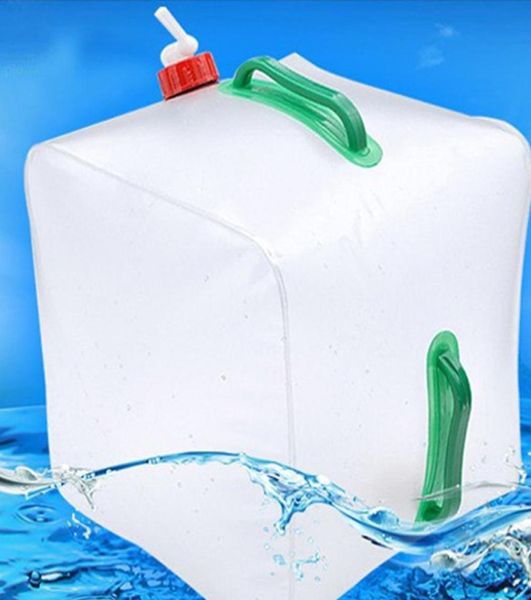 

20l durable pvc large collapsible drinking water bag foldable water carrier container bottle for outdoor camp picnic7721569