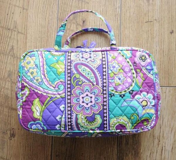 

nwt cotton flower toiletry bag makeup bag01234567891994252