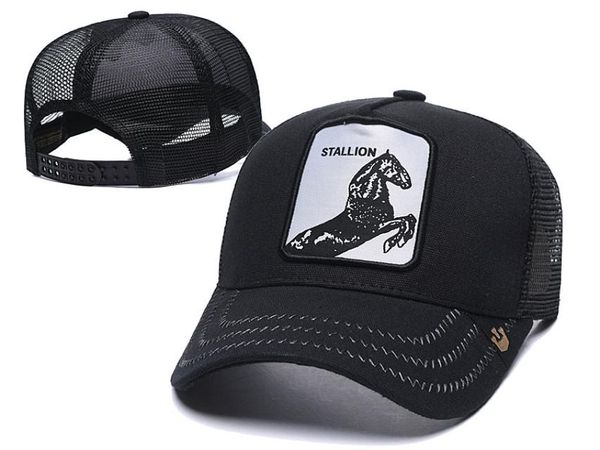 

mesh snapback caps animals embroidery baseball cap men women summer trucker hat snapback hip hop breathable curved mesh sun visor 6390018, Blue;gray