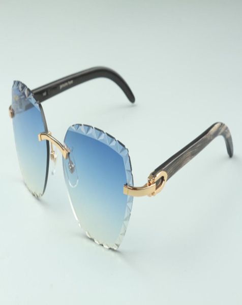 

direct s fashion highend cutting lens sunglasses 3524019 black textured natural buffalo horn sticks glasses size 5819846363, White;black