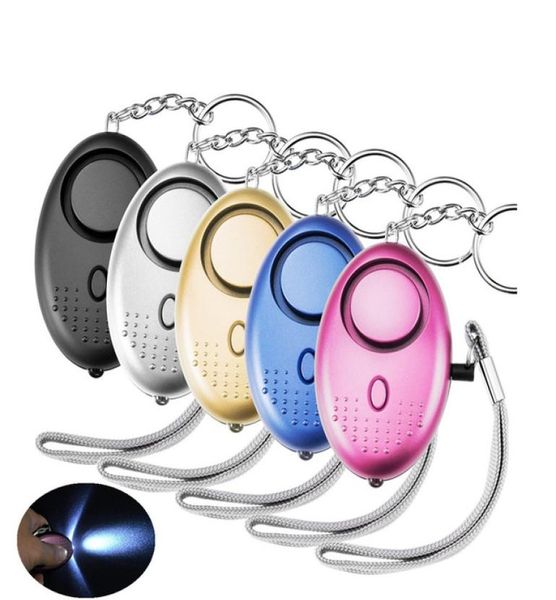 

self defense personal alarm sound loud egg shape girl women security protect alert personal safety scream keychain alarm dda14313896307, Silver
