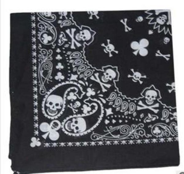 

fashion paisley skull head scarf wrap 100 cotton bandana wristband12pcslot 1614333, Blue;gray