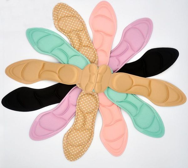 

1 pair women insole pad breathable antislip inserts high heel insert pad foot heel protector shoes accessories5542924, White;pink