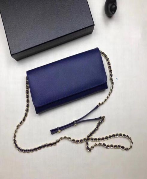 

women designer wallet luxury handbags purses real leather long portefeuille chain handle bag classic style lady cross3995158, Red;black