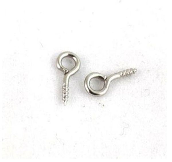 

vintage silver 10mm wgp sheep eye nail screw 10mm sheep eye socket hook for bracelet charm jewelry making beads accessories 1000pc1663826
