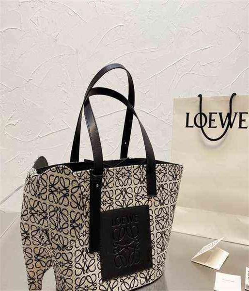 

star net red same fashion portable shoulder small elephant canvas with leather large capacity shopping bag with 1stn7190682