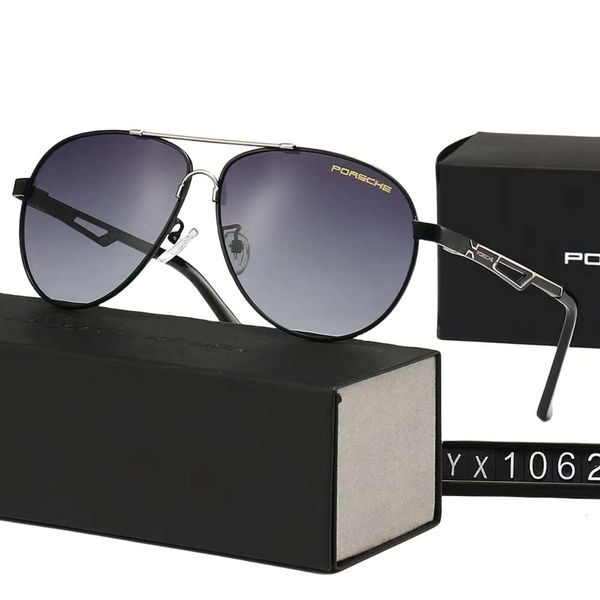 

sunglasses designer fashion luxury porsche for women men new men's memory double beam personalized polarized toad mirror trend, White;black