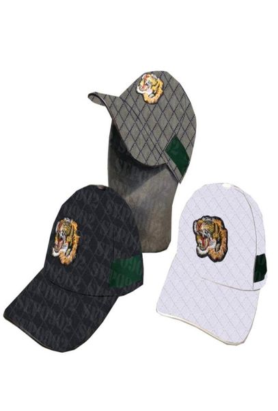 

tiger embroidery snapbacks hat designer letter jacquard cap men women ball caps spring summer breathable sport hats4315505, Black;white