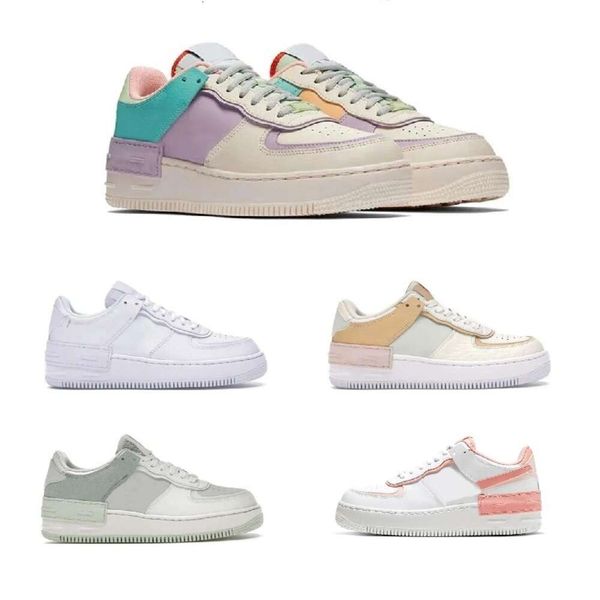 

designer af1 1 lows mens womens running shoes shadow triple white magic flamingo men trainers sports sneakers runners, Black