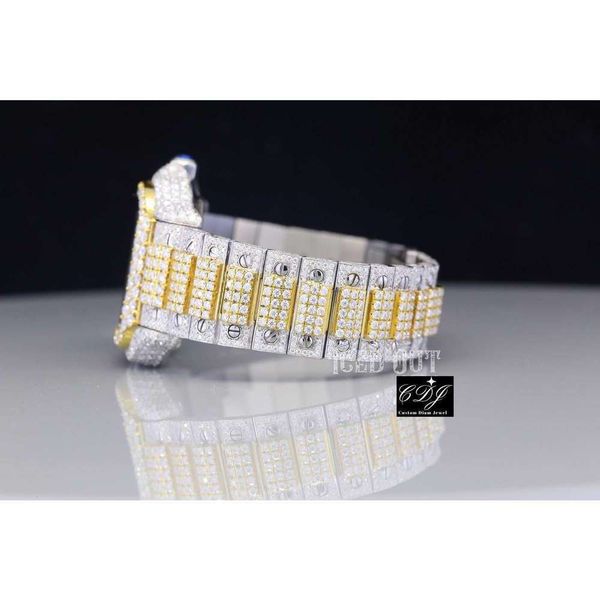 

8f3l manufacturer direct moissanite diamond stainls steel bling ice out luxury diamond hip ho, Slivery;brown