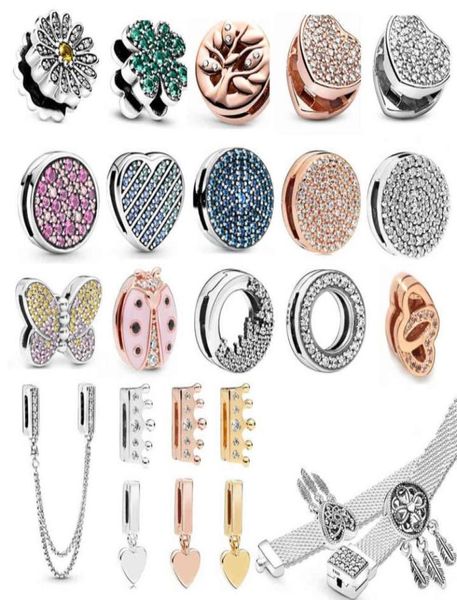 

s925 charms silver color diy reflexions fixed clip fit original2895772