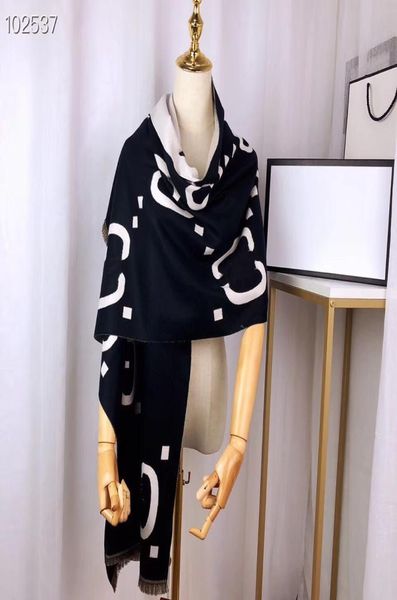 

women scarf senior cashmere gift luxury designer men shawl fashionable autumnwinter scarves long grid print tourism size 65180cm7563537, Blue;gray