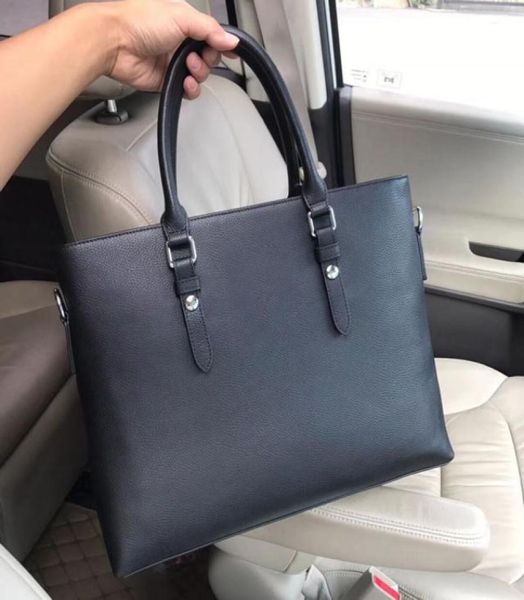 

2019 new briefcases men designer handbags hard handle soft real leather lichee grain perfect work 39cm lapcases barginning pri3202304