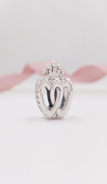 

andy jewel925 sterling silver beads united regal hearts charms fits european style jewelry bracelets & necklace 7976707306301, Black