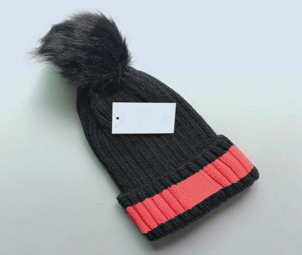 

fashions winter beanies caps hats for women men parent child bonnet with real raccoon fur pompoms warm girl boys kids cap snapback2055809, Blue;gray