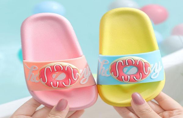 

slippers doughnut children kids summer beach shoes boy girl sandals nonslip baby toddler men women4631885, Black