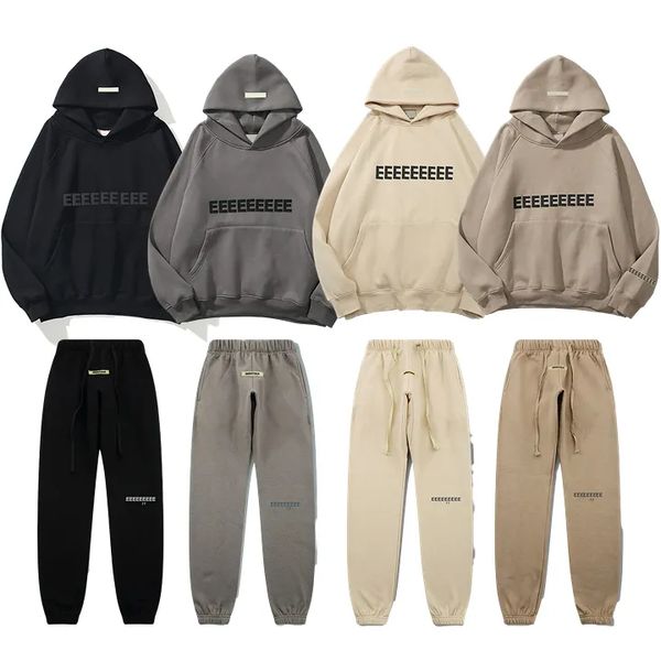 

ess designer hooded essentail hoodie 1977 printed long sleeve hooded essentialclothing sweatshirts mens casual women tracksuit leisure essen, Gray