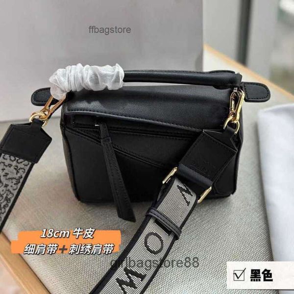 

lowe mini lady spain girl shoulder bag designer bags strap puzzle colored geometric embroidered panel wide diamond large capacity boston ted