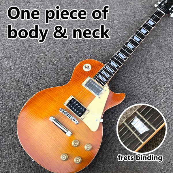 

custom shop,standard, electric guitar, distressed, frets binding, one piece of body & neck, ing