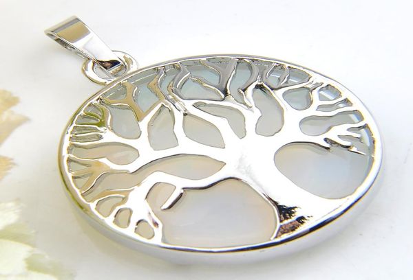 

luckyshine tree of life pendant vintage gorgeous round white moonstone gems silver for women jewelry australia usa pendant8918812