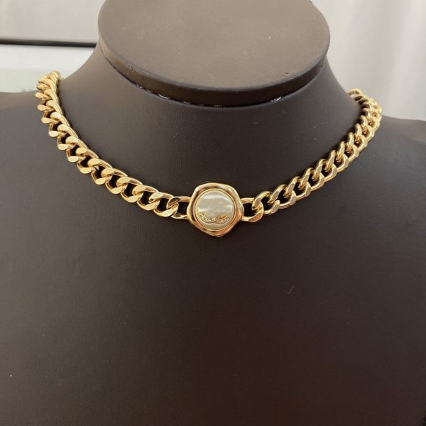 

classic brand pearl pendant necklaces channel luxury designer necklaces pendant choker ccity love chain women plated letter jewelry accessor, Silver