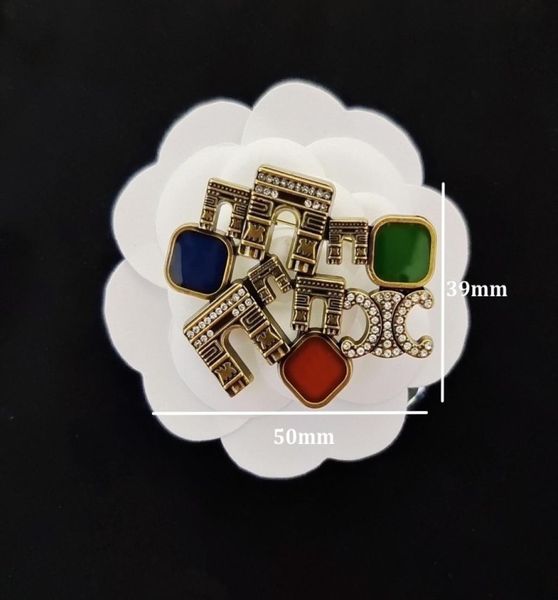 

multiple styles pins optional luxury brand designer brooch small sweet wind ins women double letters brooches suit pin jewelry bad2781255, Gray