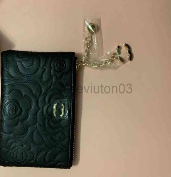 

designer channel bag leather handbag wallet fashion womens mens lovers small camellia zipper zero mini wallet card bag no box l578469753, Red;black