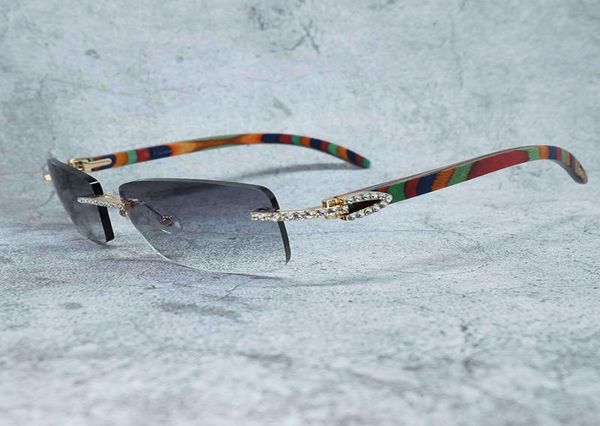 

diamond sunglasses human designer luxury carter shades glasses for women vintage whole wood ice out rhinestone entes glass 5fd9287242, White;black