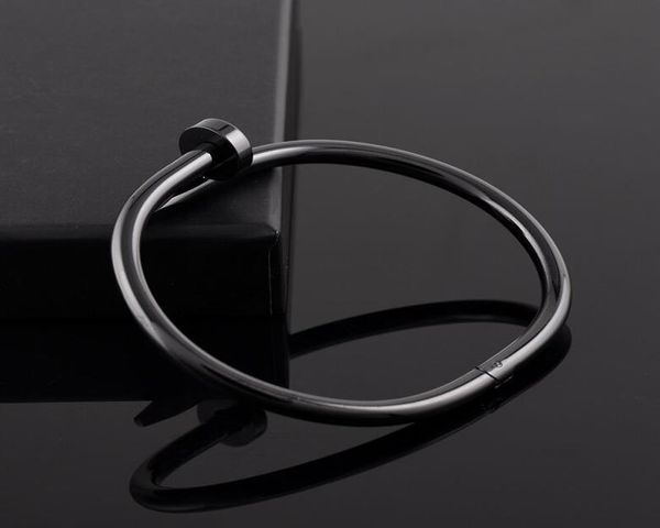 

pulseiras femininas carter love bangle with screwdriver bracelet for women men wristband rose gold bangle screw bracelet1876871, Black