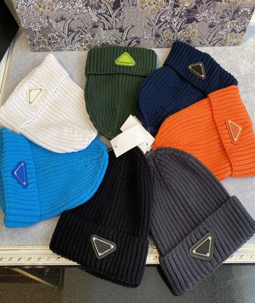 

fashion beanie man woman skull caps warm autumn winter breathable fitted hat 7 color cap highly quality6577999, Blue;gray