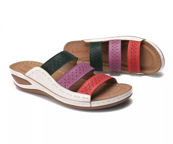 

new summer shoes women sandals thick sole nonslip holiday summer beach sandals ladies footwear big size 42 yx24349995463, Black